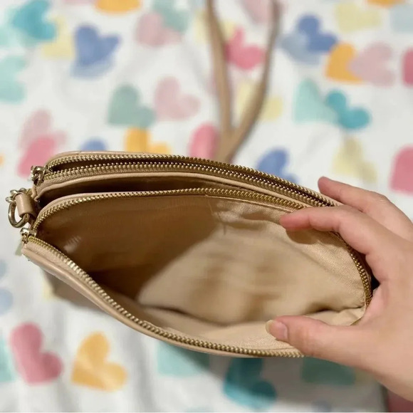 Aldo Crossbody bag gold chain, Beige Color - Picture 4 of 13